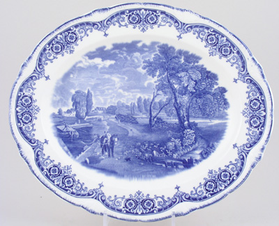 Meat Dish or Platter Flatford Mill c1930s